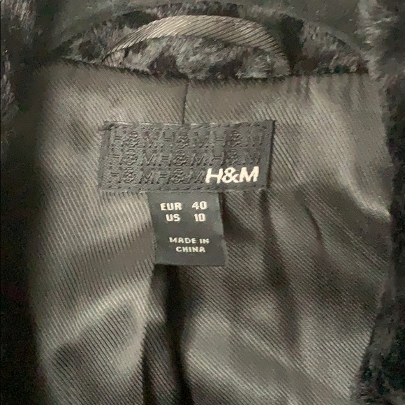 H&M Crushed velvet jacket with ribbon closure - Picture 5 of 7